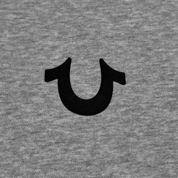 ★ True Religion Gray Horseshoe Logo Crewneck Sweatshirt ★ - Picture 2 of 7
